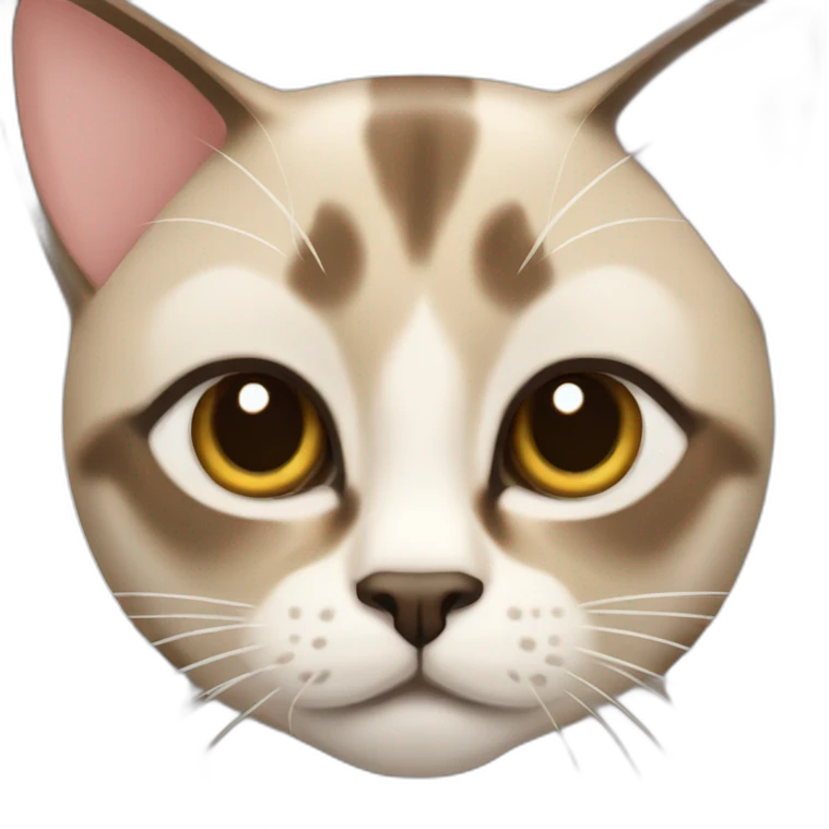 Tabby Siamese cat emoji