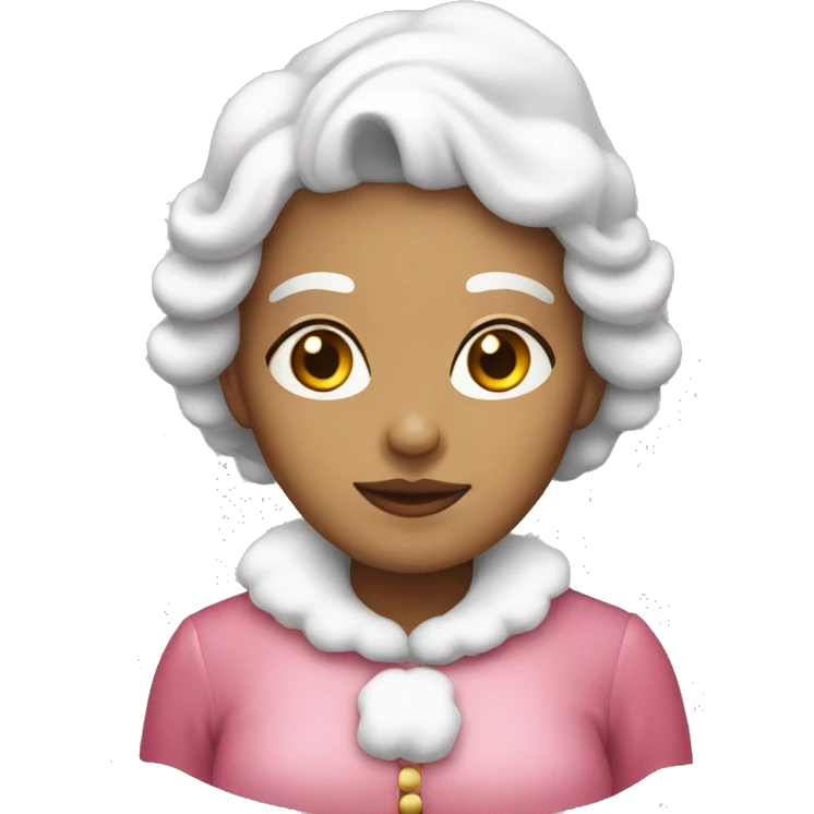 White light pink Mrs claus emoji