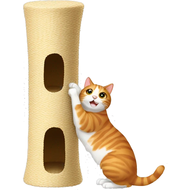 Scratching post for cats emoji