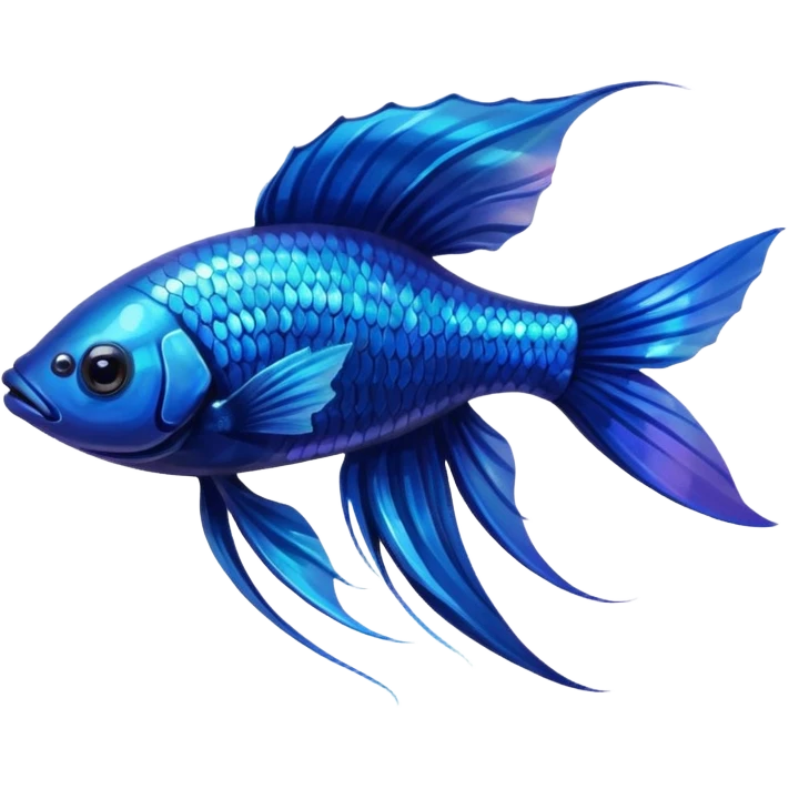 dark blue beta fish emoji