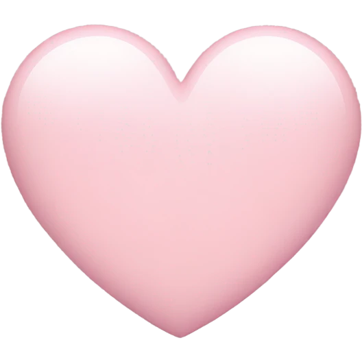 light pink heart emoji