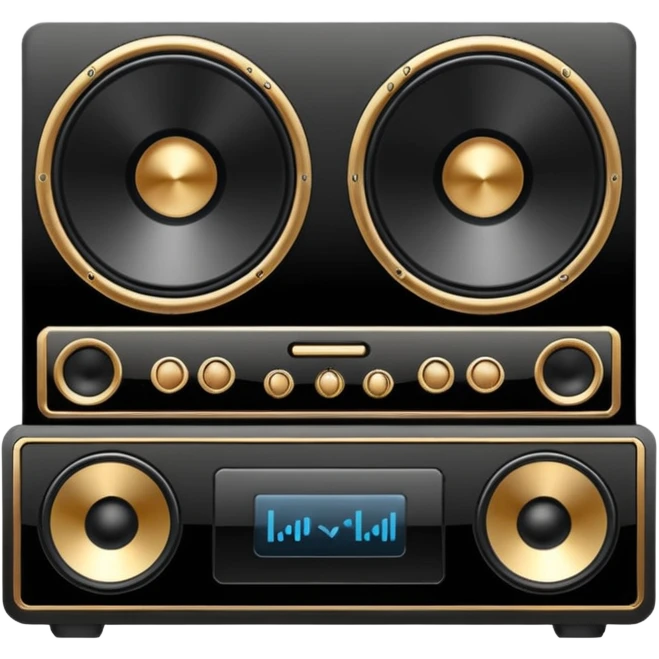 The high-end sound system emoji