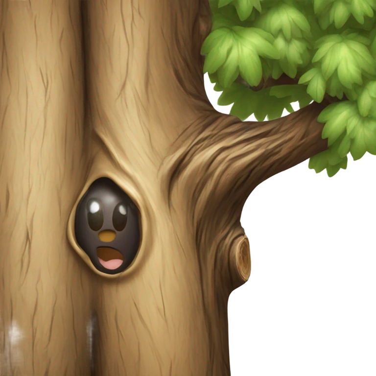 Tree with sap emoji