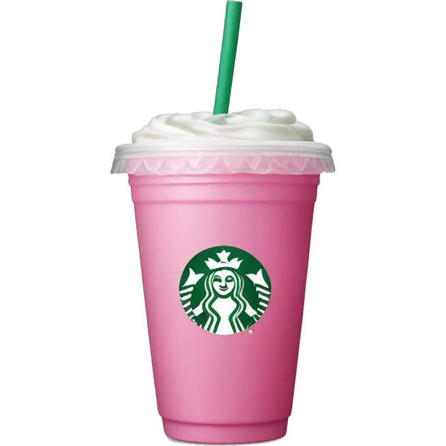 Starbucks pink drink emoji