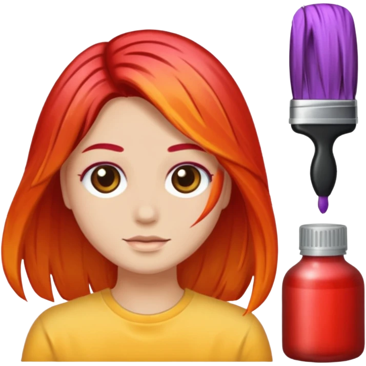 hair dye emoji