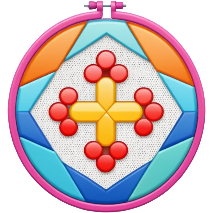 Cross stitch  emoji