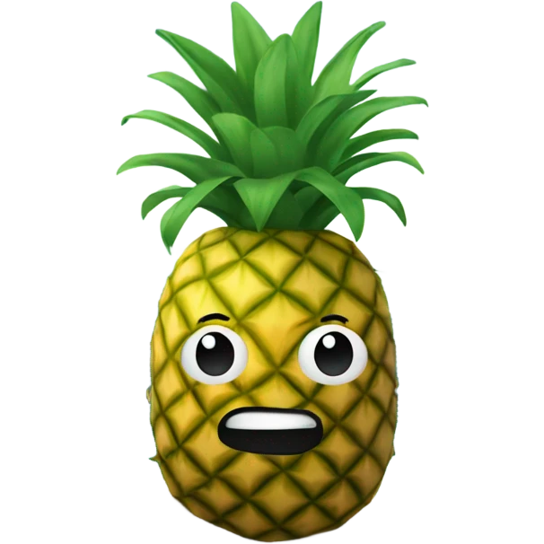 Pineapple under the sea emoji