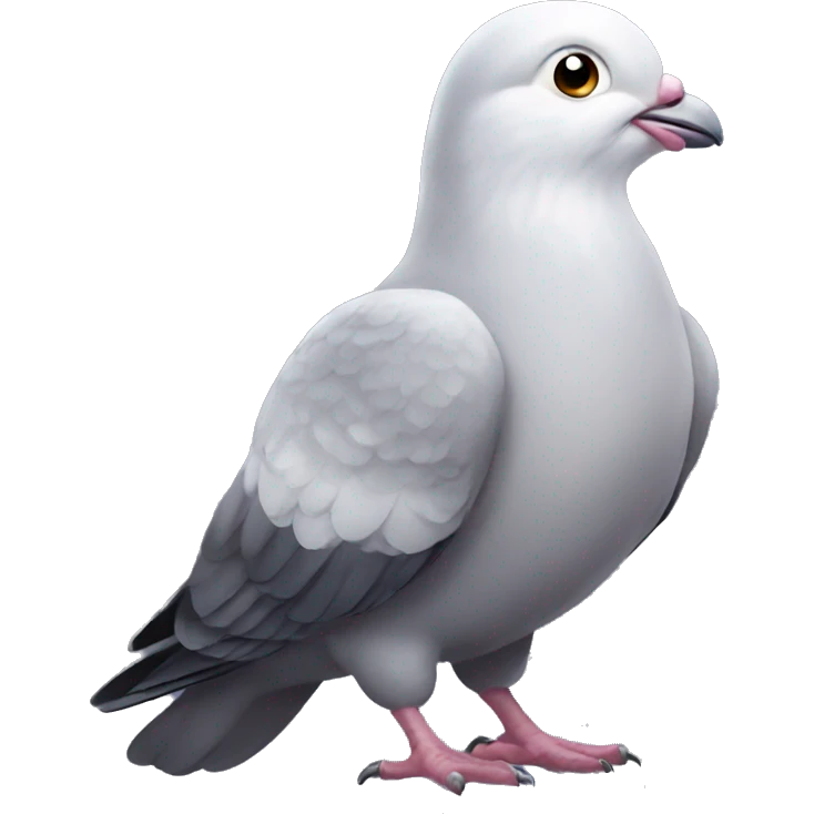Really buff pigeon emoji