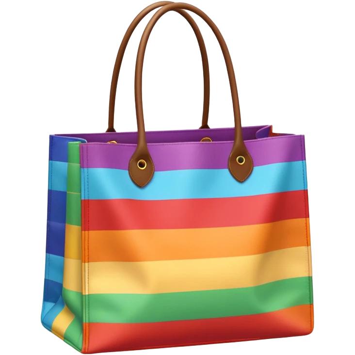 rainbow shopping bag 🛍️ emoji