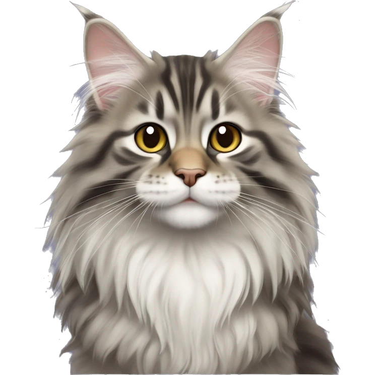 Maine coon Siberian kitten emoji