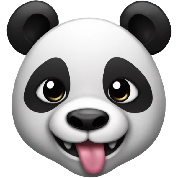 A panda with tattoos and piercings  emoji