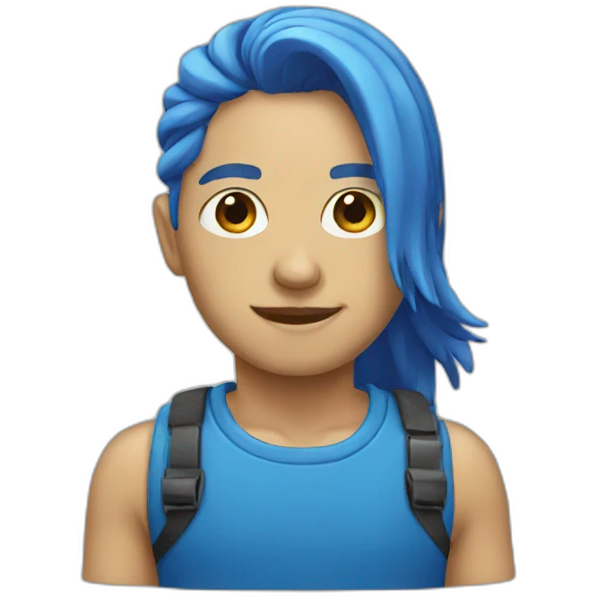 Blue emoji