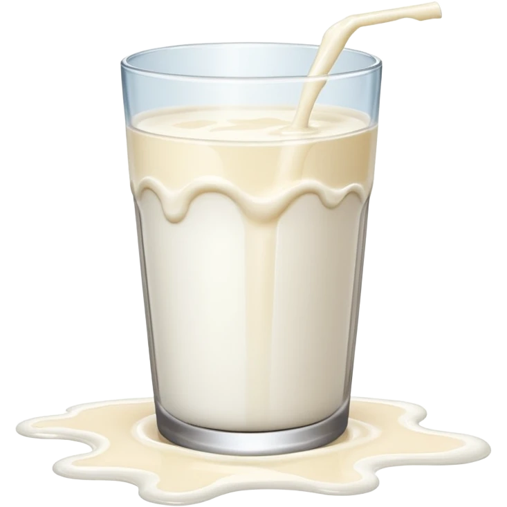  glass of milk spill on floor emoji