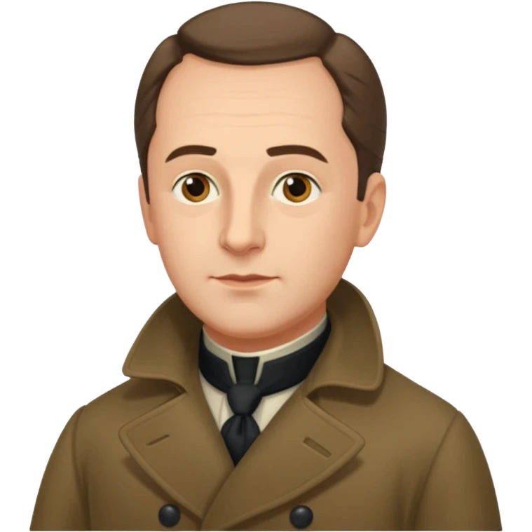 Johann Gottlieb Fichte three-quarter view emoji