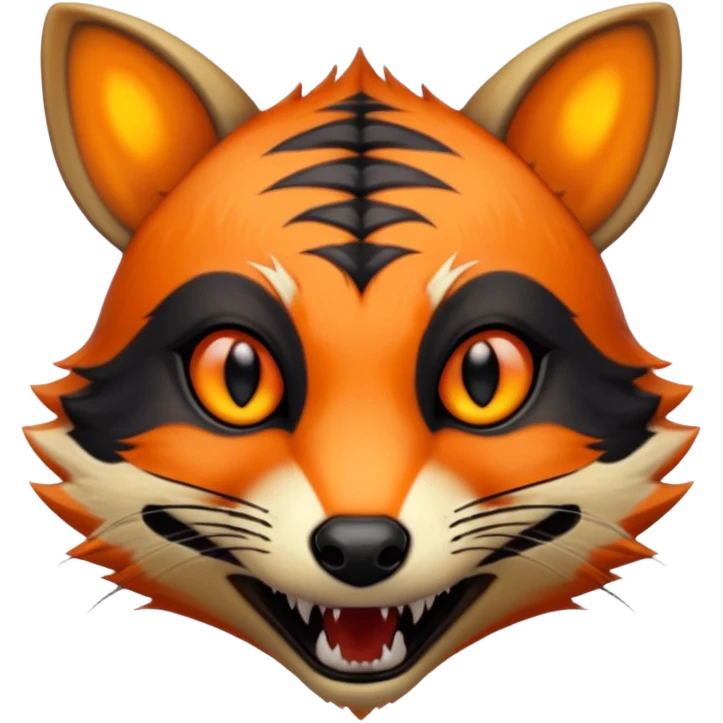 Fiery Wicked Cool Hot Edgy Badass Genet-Numbat-Fox-Civet-Vernid-fusion-hybrid-creature emoji
