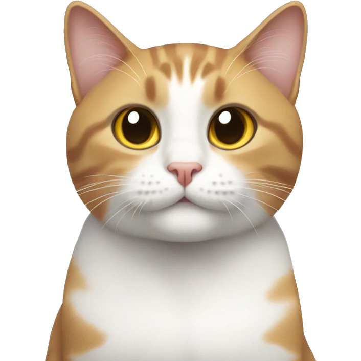 cat with white chest and white paws emoji