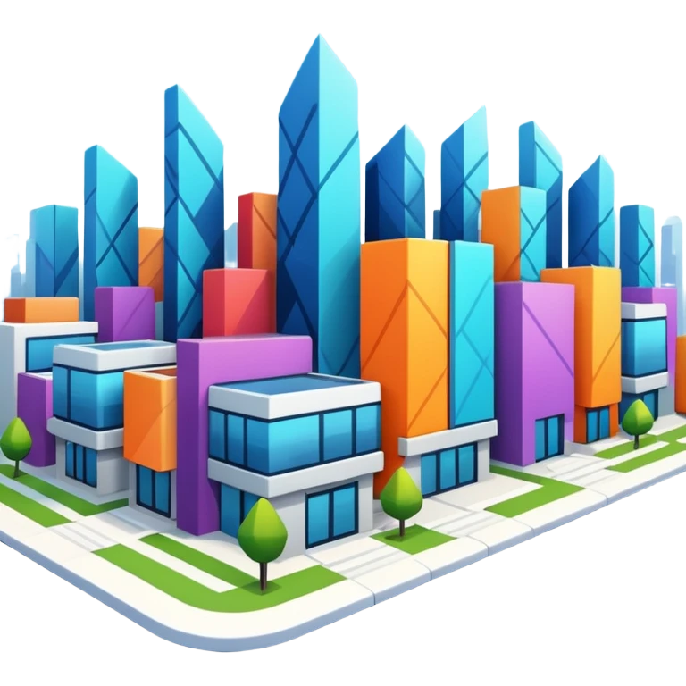 futuristic neighborhood emoji