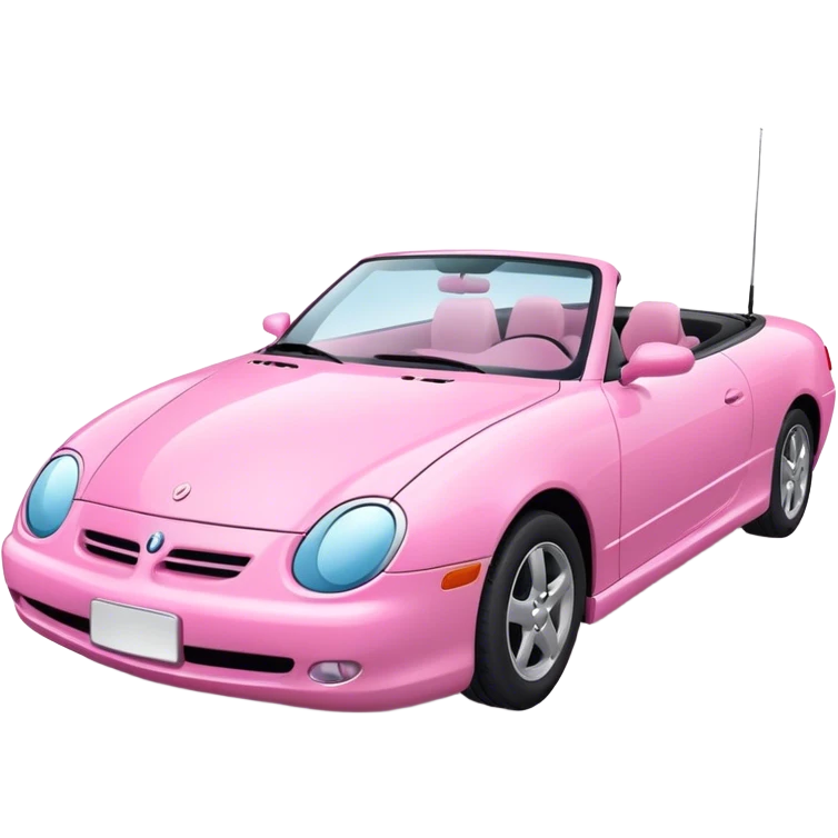 Pink convertible  emoji