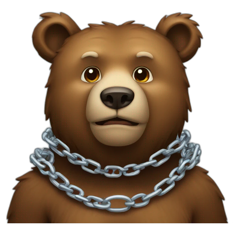 bear-wearing-a-chain emoji