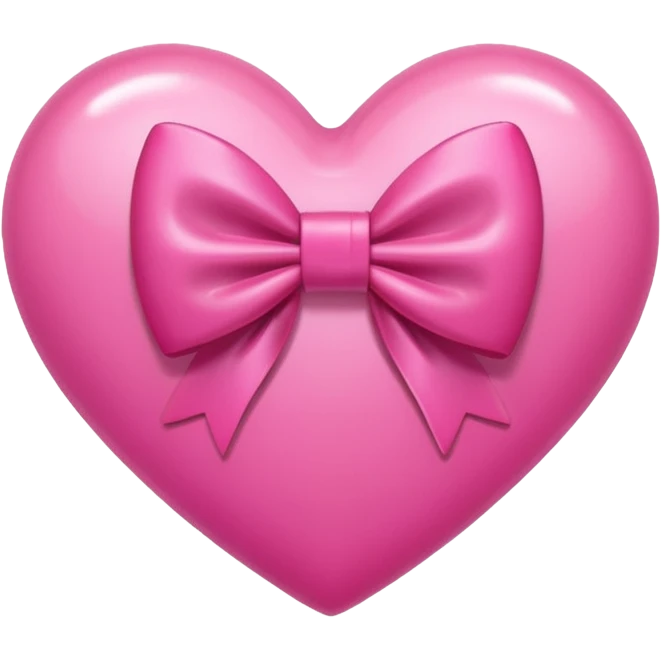 pink heart with bow in it  emoji