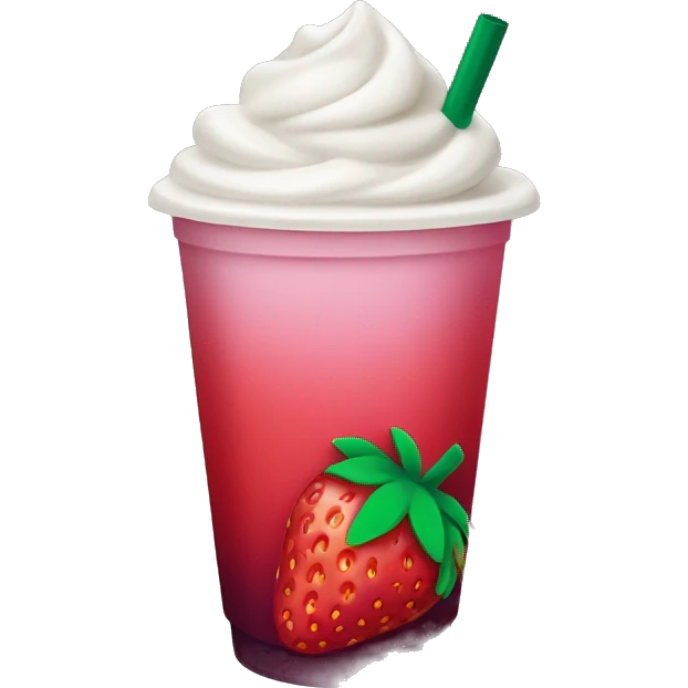 strawberry açaí refresher starbucks  emoji