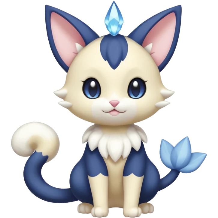 Cute Adorable Kawaii Royal Elegant Tall Pretty Beautiful Skitty-Meowstic-Gorebyss-Pokémon (full body) emoji