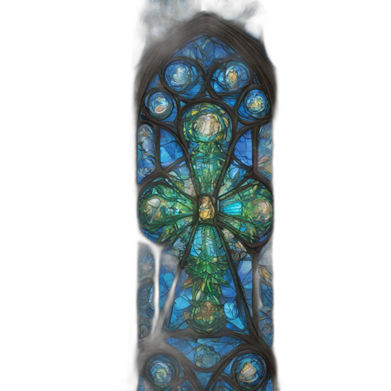 stained glass cathedral window emoji