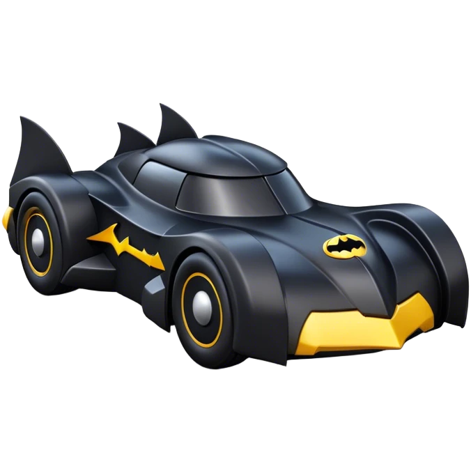Batmobile emoji, soft 3d emoji