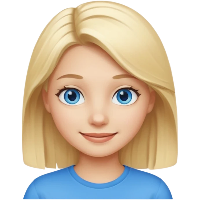 Aesthetic blonde Beautiful girl Cool smile emoji