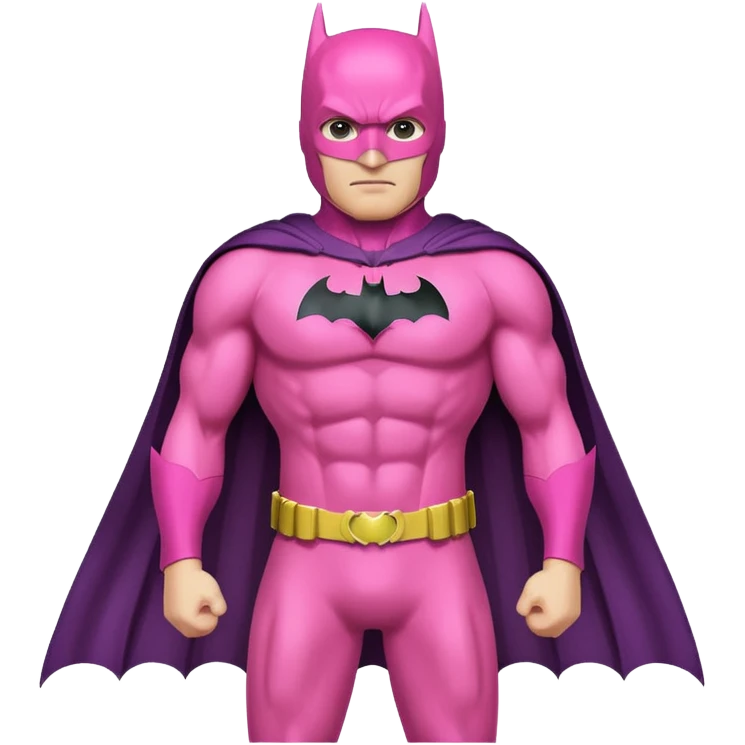 Pink batman emoji