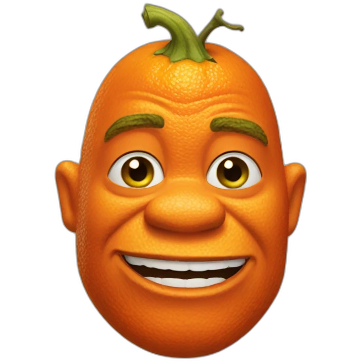 orange shrek emoji
