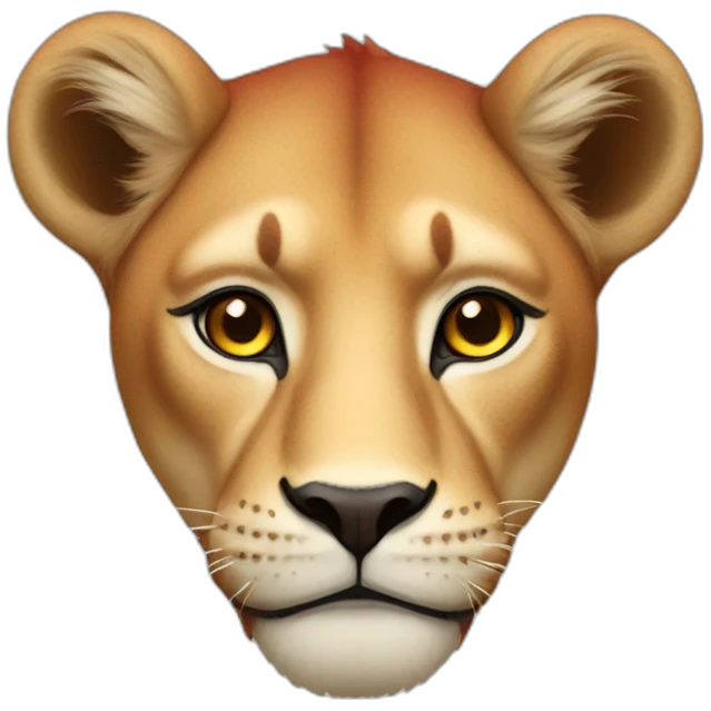 Red lioness emoji