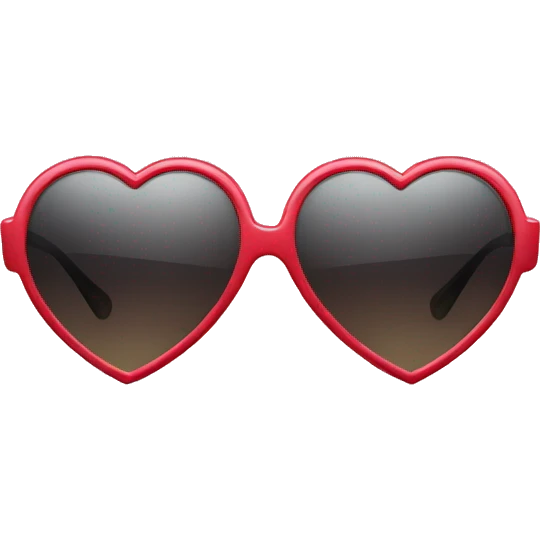 Heart shaped sunglasses emoji