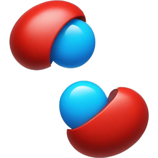 blue pill floating next to a red pill emoji