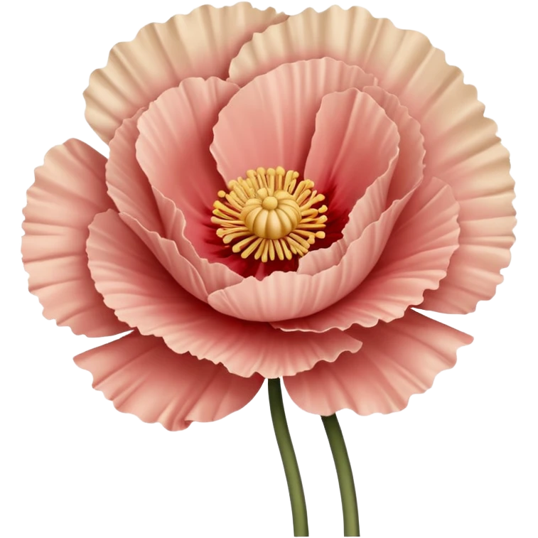 Carnation poppy beige light rose emoji