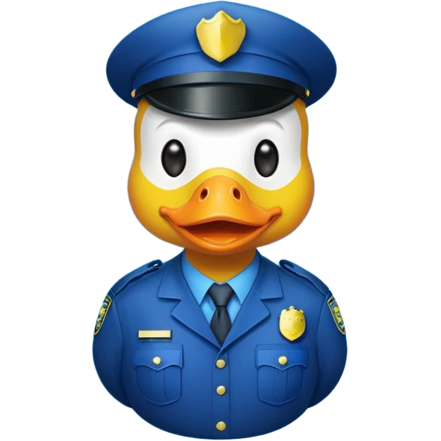 Police duck emoji