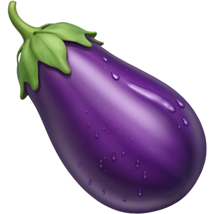 dripping wet eggplant emoji