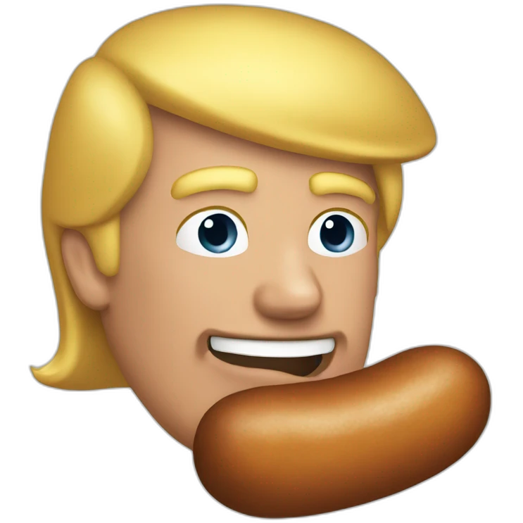trump-riding-sausage emoji