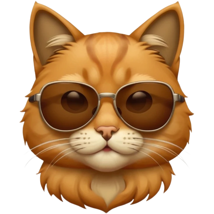 Cat wearing sunglasses emoji