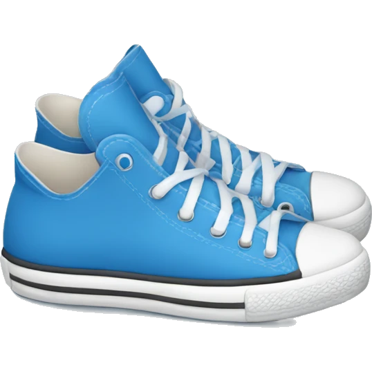 a blue converse shoe emoji