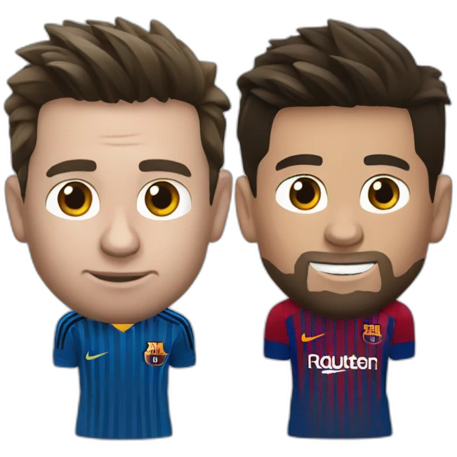 Messi vs cristiano emoji