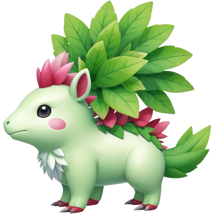 Shiny Shaymin-Amaura-Meganium-Hybrid (Full body) emoji