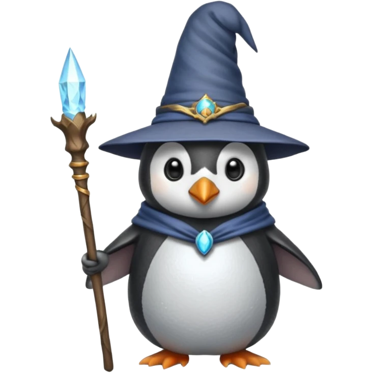 Penguin Wizard emoji