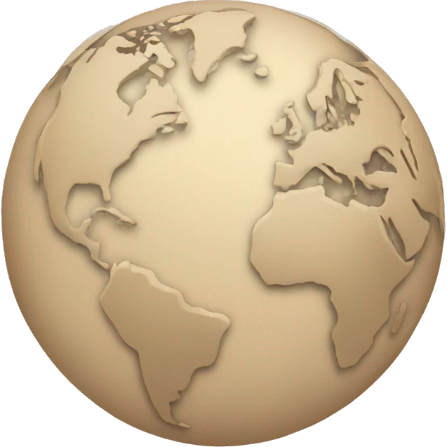 beige globe  emoji