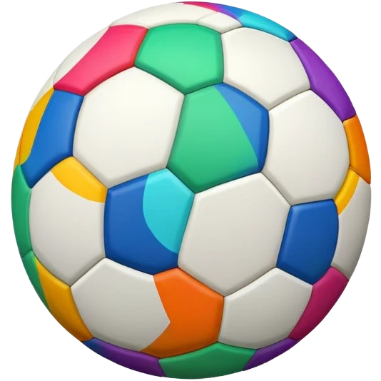 colored soccer ball emoji
