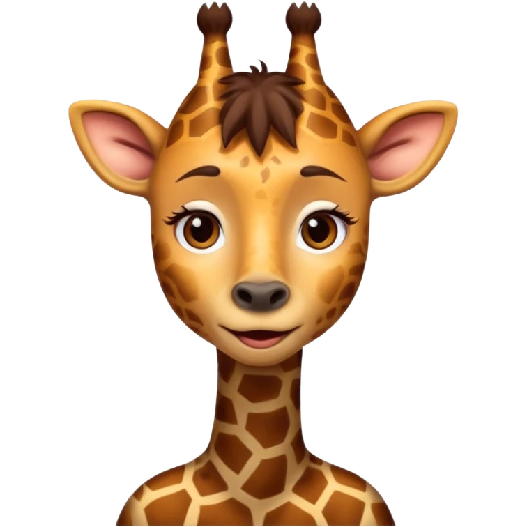 Woman with a neck like giraffe  emoji