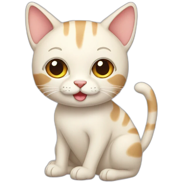creamy cat emoji