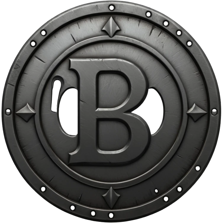 Minimal emoji, gothic metal coin made of black steel, engraved number 2 at the center, ancient industrial aesthetic, worn metal texture, no glow, no neon, flat emoji design, centered, transparent background emoji