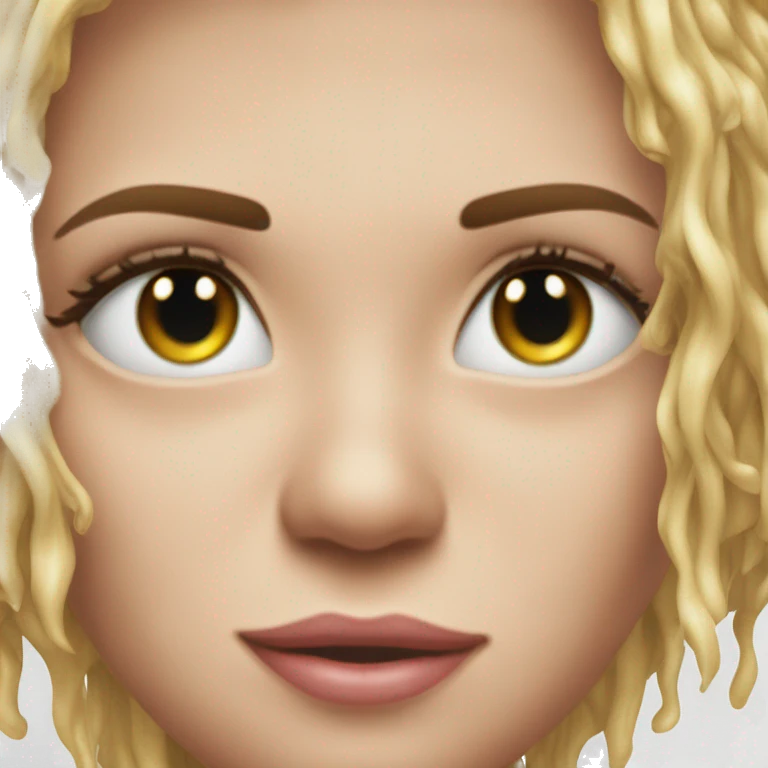 Dep wet eye and in loved emoji