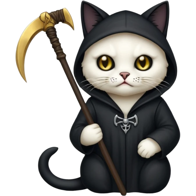 Grim reaper cat emoji